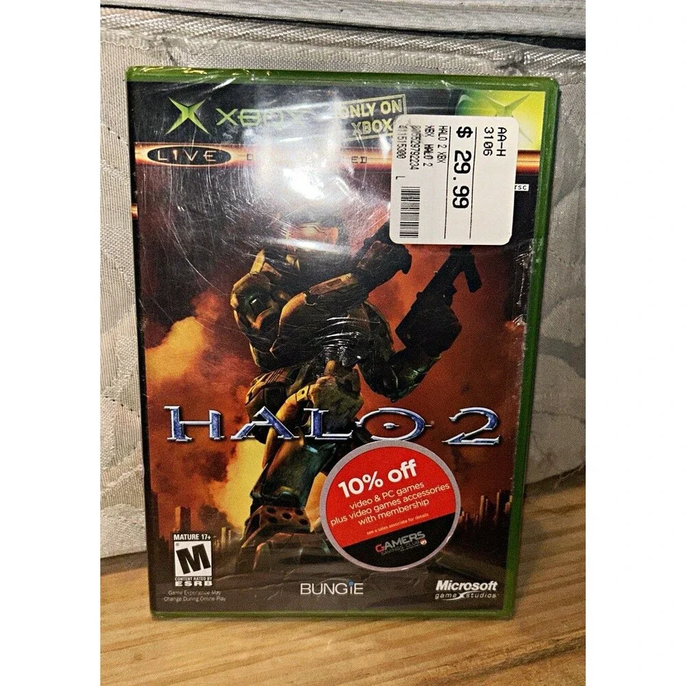 *SEALED* First Print Halo 2 (Xbox) FREE SHIPPING